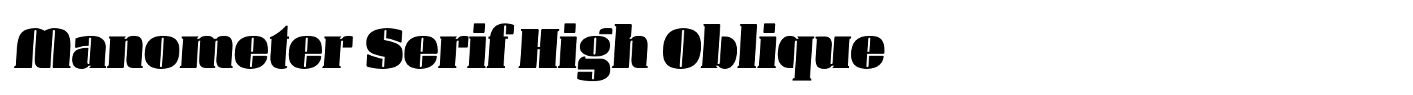 Manometer Serif High Oblique image